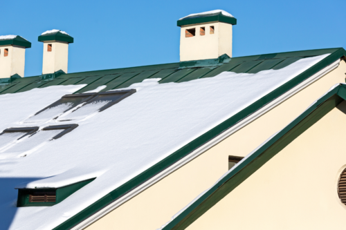 roof covered in snow in ann arbor