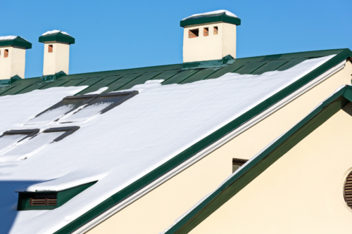 roof covered in snow in ann arbor 