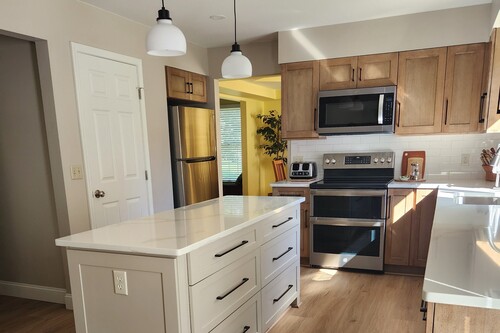 kitchen remodel in Saline, MI, completed by Wilderness Construction crew