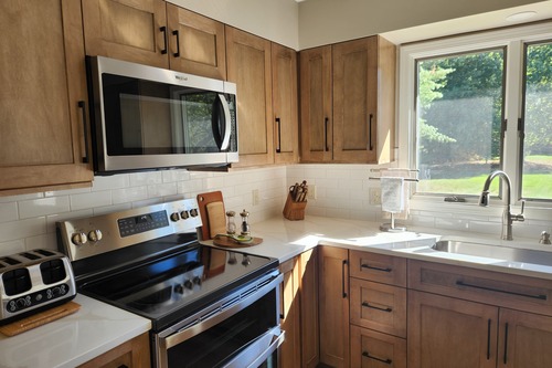 A kitchen remodel completed by Wilderness Construction in Ann Arbor 