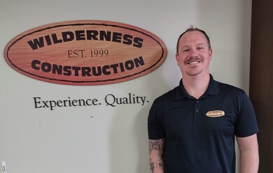 Zach Lavoy, Sales Specialist, at Wilderness Construction.