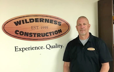 Steve Hill, Project Manager, at Wilderness Construction.