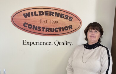 Pam Beaugrand, Office Manager, at Wilderness Construction.