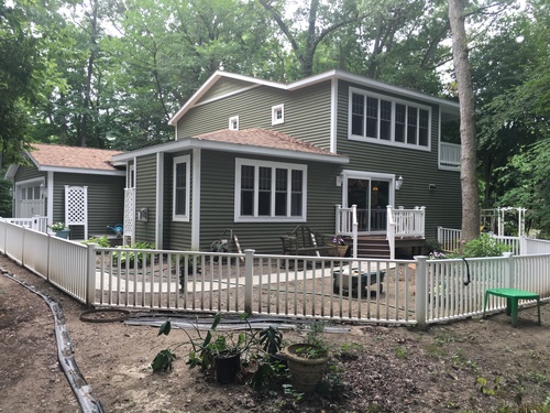 Rear View of Siding Replacement in Ann Arbor Home